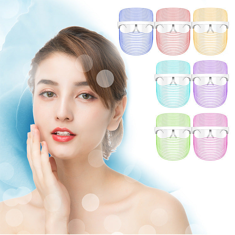 Masque LED 7 Couleurs | Soin Visage Anti-Âge Maison