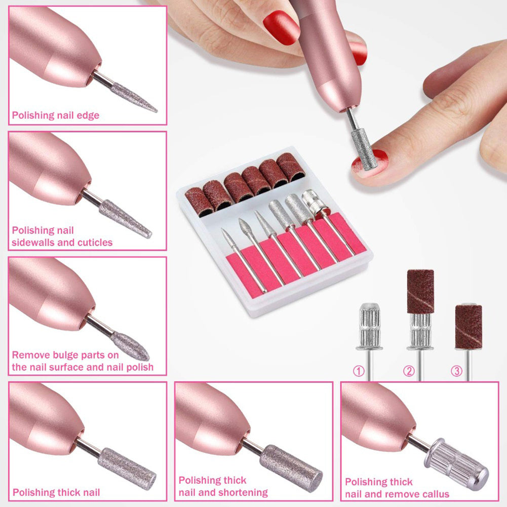 Machine Ongles Pro Rechargeable USB – Soin Précis à Domicile