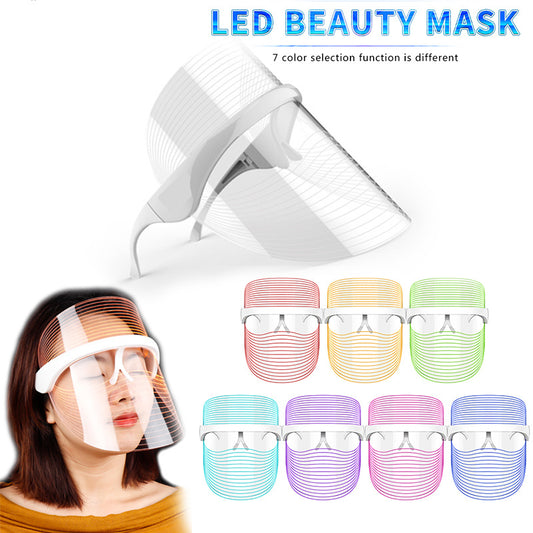 Masque LED 7 Couleurs | Soin Visage Anti-Âge Maison